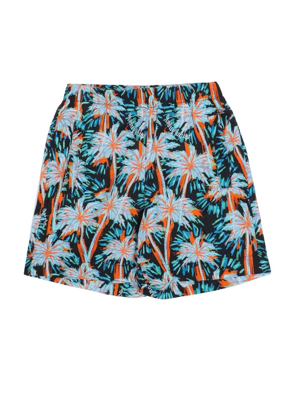 Kids Palm Angels Shorts
Hawaiian-print
Elasticized waist, Pockets
100% Cotto